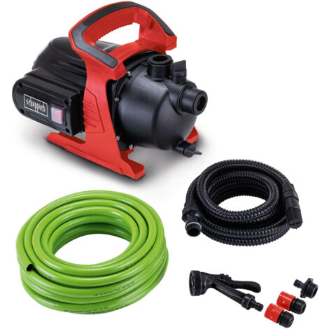 Scheppach – Pompe de jardin 600W – Débit 3000 L/h – Pression 3,5 bars – Hauteur refoulement 35 m – Aspiration 8 m – Accessoires inclus