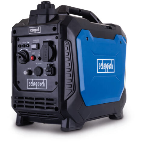 Scheppach – Groupe électrogène inverter 1200W – Moteur 4 temps 56 cm³ – 1,8 CV – 3L – Démarrage manuel – Idéal pour chantiers et usage domestique - SG1200ix