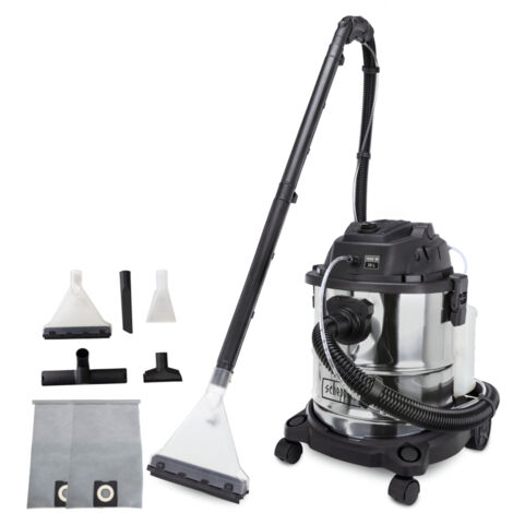 Scheppach – Aspirateur laveur 5 en 1 Sprayvac20FB-BL – 1600W – Pression 3 bar – Débit 0,5 L/min – Réservoir 20 L pour nettoyage intensif