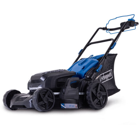 Scheppach Tondeuse sans fil BC-MP470-X - 20V - Brushless - largeur de coupe 47 cm - hauteur de coupe 26-80 mm - bac 75L - sans bat ni chargeur