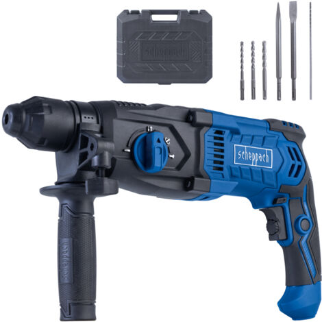 Scheppach Perforateur SDS-Plus 4 en 1 DH2260 - 1050W - 3J - 1230 tr/min - perçage max Ø 68 mm - coffret + burins inclus