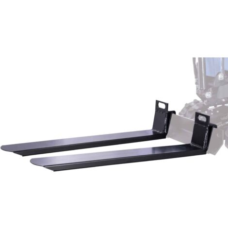 Scheppach Fourche à palettes compatible mini pelle EXC815 - max 120 kg - largeur max des deux dents de fourches 700 mm
