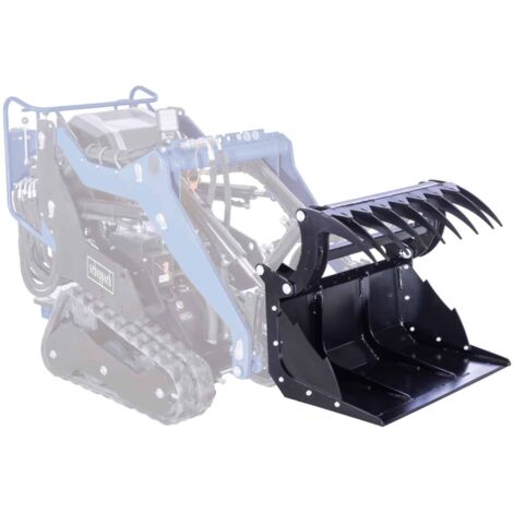 Scheppach Grappin agricole multifonction compatible chargeur compact MKL730 - largeur de travail 770 mm - contenance 80L / 0,08 m³