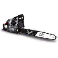 Scheppach Tronçonneuse Thermique CSH56 - Moteur 2T de 56cm3 - Chaîne et Guide Procut 51cm - Lubrification automatique de la chaîne - Frein de chaîne intégré - Anti-vibrations - Ideal pour abattage