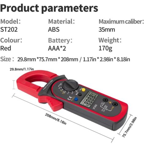 Testeur SMD Intelligent HoldPeak HP-990C - Pince à épiler Numérique Multimètre Auto-range Pour Composants CMS