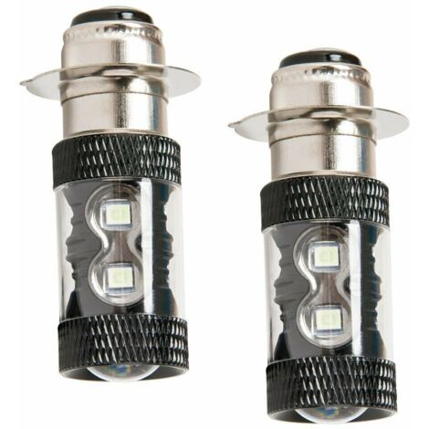 Phare LED pour moto H6 80 W p15d H6M, griffe unique, lumière bleu glacier modifiée pour véhicule électrique (2 pièces) (1/5)