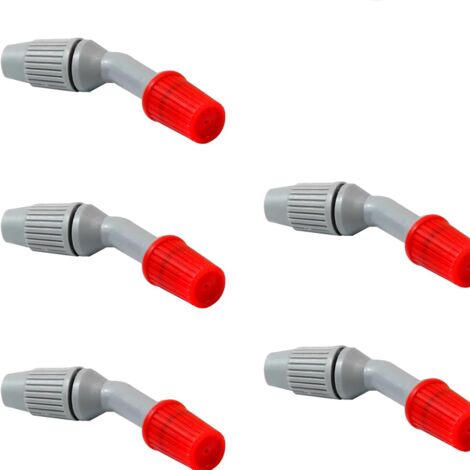 Lot de 5 Plastique buses de pulvérisation, accessoires de pulvérisation d'irrigation de jardin, pièces de rechange pulvérisateur, pour l'arrosage et le nettoyage
