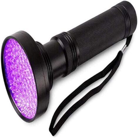 Lampe torche UV puissante à 100 LED, lampe torche UV à lumière noire, lampe torche UV, détecteur UV de résine d'urine animale