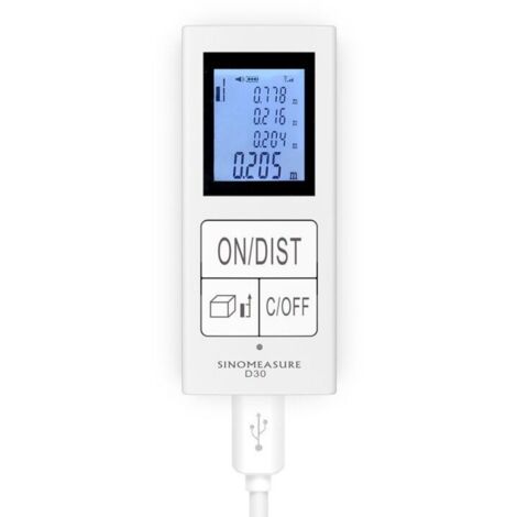 Mini télémètre intelligent, télémètre numérique intelligent, charge USB, télémètre portable de haute précision
