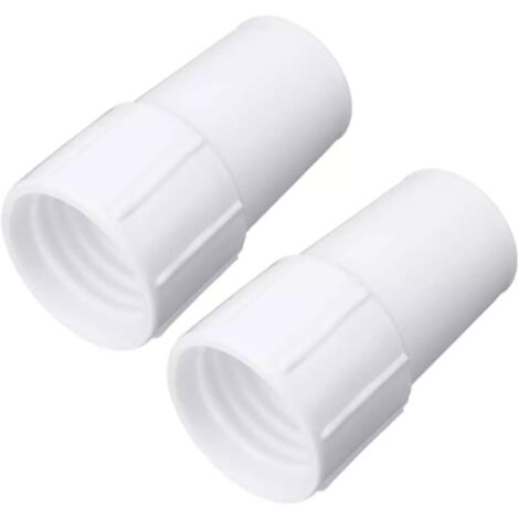 Adaptateur de tuyau de piscine, connecteur de tuyau de piscine, adaptateur de tuyau de piscine blanc (pour nettoyeurs)