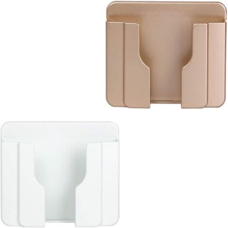 Lot De 4 Supports Muraux Adhésifs Pour Smartphone - Avec Trou Pour Câble - Pour Salle De Bain, Chevet, Cuisine