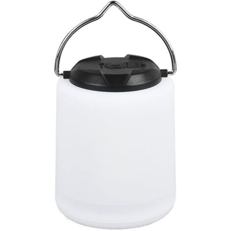 Lampe de camping rechargeable, lampe de camping LED portable, 3 modes, veilleuse LED, étanche, suspendue, pour la maison, l'extérieur, les urgences (ovale) (1/5)
