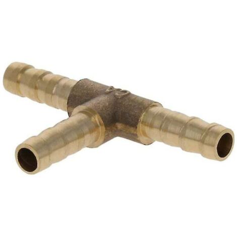 Kit de raccords en T en laiton pour tuyau de 6 mm, connecteur en T pour air, eau, carburant, gaz, connexion rapide