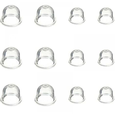 12 Pièces Carburateur Amorce Pompe Ampoule 19 mm et 22 mm Poire Pompe Amorcage Accessoires de Carburateur pour Debroussailleuse Tronçonneuse Souffleur Tondeuse (1/5)