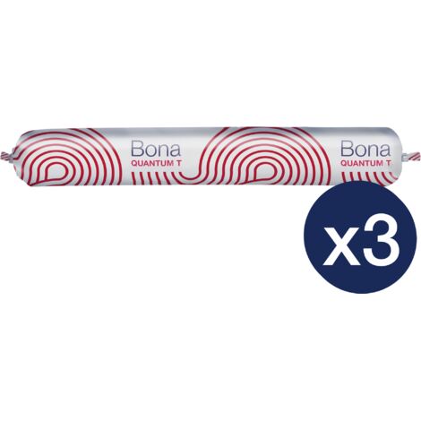 Colle Réactive en Silane Bona Quantum T - Colle Parquet - Colle Sol en bois - 6 kg (boudin diam. 97,5 mm) - pack de 3