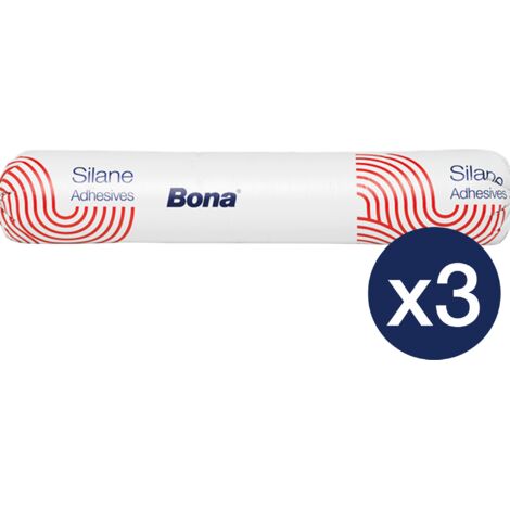 Colle Réactive en Silane Bona R820 - Colle Parquet - Colle Sol en bois - 6 kg (boudin diam. 97,5 mm) - pack de 3