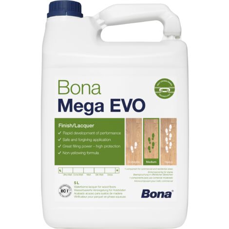 Vitrificateur monocomposant pour parquet – Finition mate – Séchage rapide – Résistance aux rayures – 5L pour usage intensif – Bona - MAT 5 L