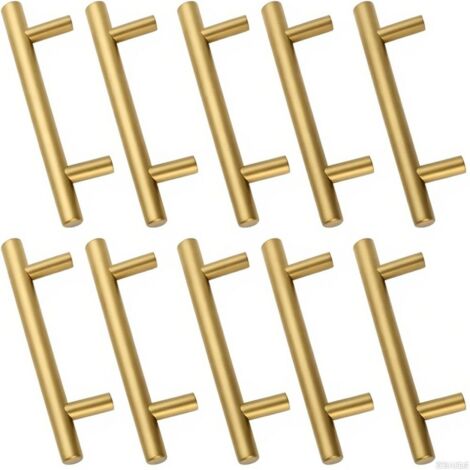 Poignee de Meuble Cuisine Doree Poignée de Tiroir Entraxe 96mm 10pcs (1/5)