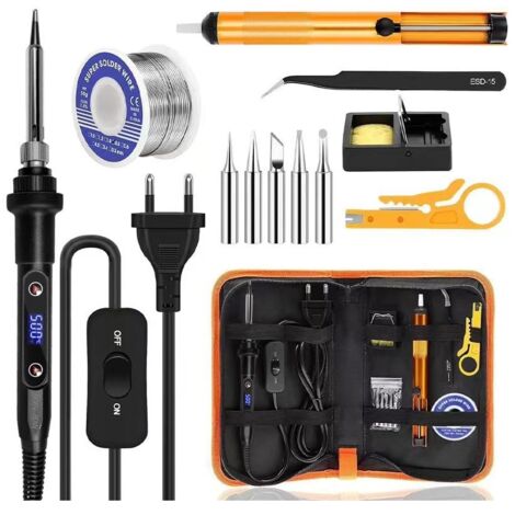 Fer à Souder Kit 80W Température Réglable 180-520°C (1/5)