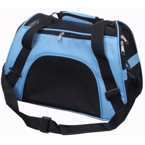 Vicmhuang – Sac de transport pour chat et chien – Bandoulière amovible – Nylon léger et respirant – Taille M 48 x 26 x 31 cm – Charge jusqu'à 8 kg
