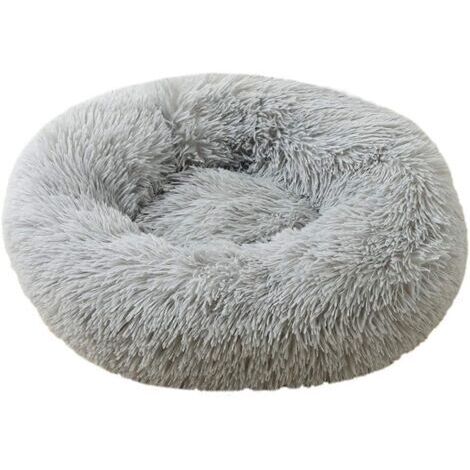 Panier coussin et couchage pour chat 80 cm gris clair (1/5)