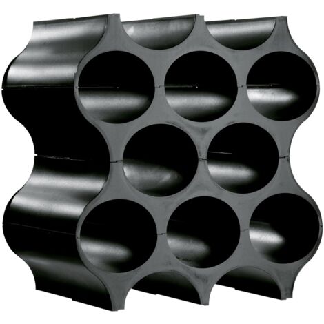 Honeycomb Wine Bottle Rack - Black
