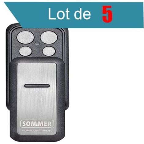 SLIDER PLUS S10305 Télécommande 4 canaux SOMMER Pack de 5 (1/2)
