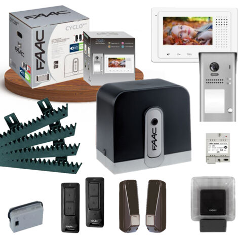 PACK KIT CYCLO INTEGRAL de FAAC et Vidéophone MINI ZEN - FAAC