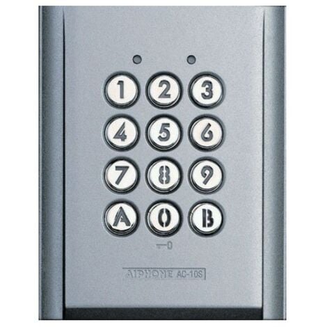 Clavier AC10F encastré 100 codes et 2 relais AIPHONE - AIPHONE