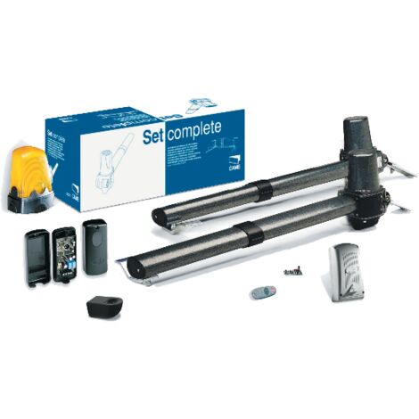 Came – Kit de motorisation de portail battant 230V – Charge max 800 kg – Longueur max 3 m par vantail – Moteur à vis sans fin silencieux - 001U1641