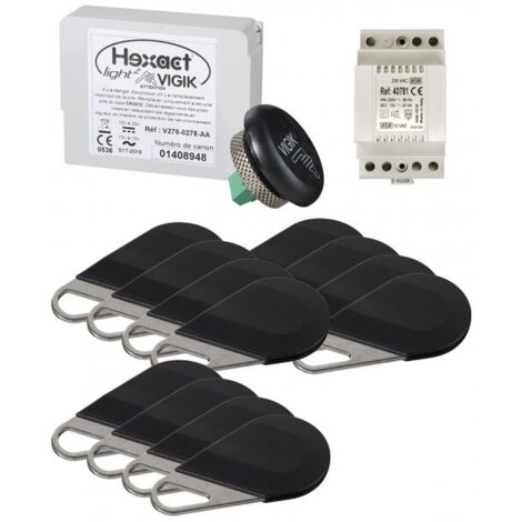 Aiphone – Pack de contrôle d'accès VIGIK – Centrale HELIGHT2 avec 12 badges HECV2N – Alimentation conforme CE – Installation rapide (1/4)