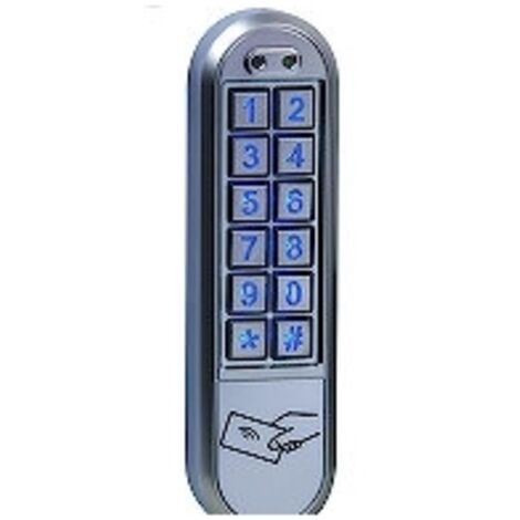 Sewosy – Lecteur de proximité étroit avec clavier rétroéclairé – Alimentation 12-24V AC/DC – Installation en applique – KRN1000