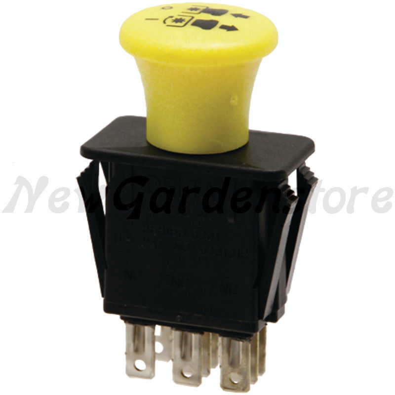 Interrupteur 2 Cosses Pour Tondeuse Autoportée - Compatible ALPINA, BEAL, BESTGREEN, CASTELGARDEN, Etc.