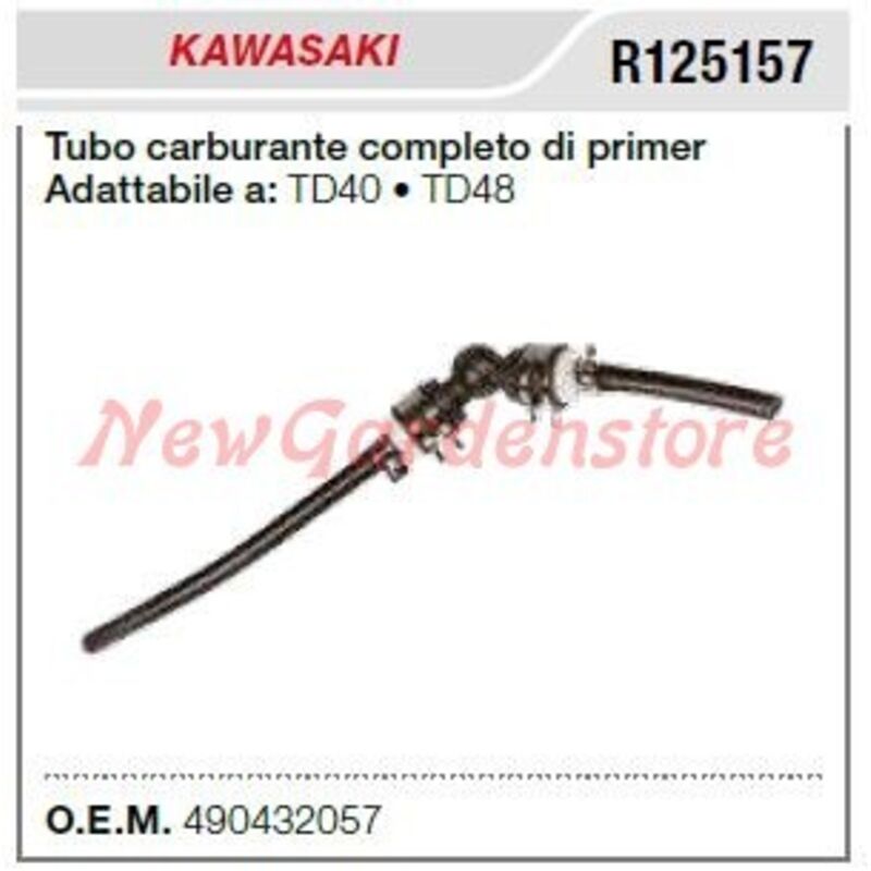 Kit Pompe Et Tuyau Carburant Pour Kawasaki - Compatible KT12, KT18, TD48, TD40, KD040 - Remplace Les Pièces D'origine