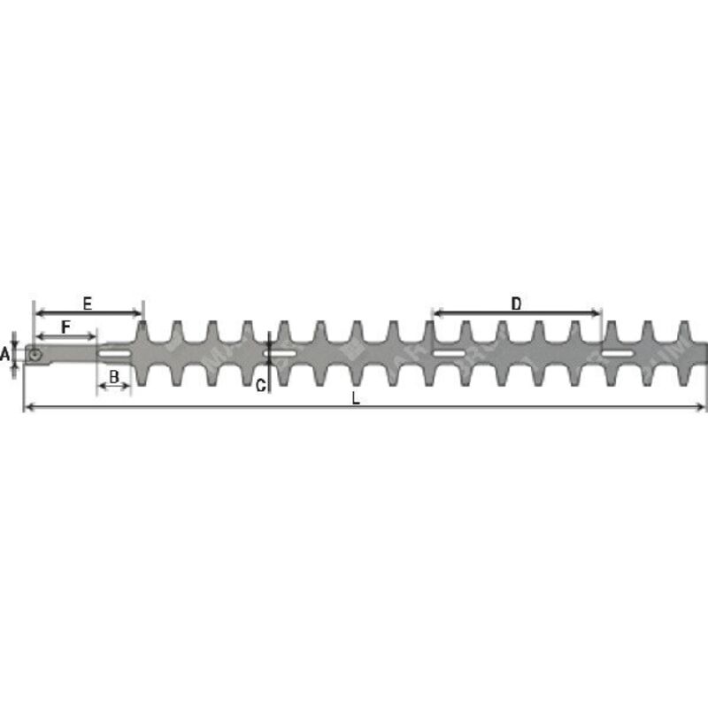 Lame De Rechange Pour Taille-haie Shindaiwa DH230 - Longueur 659 Mm (24") - Modèle Supérieure/inférieure Greenstar