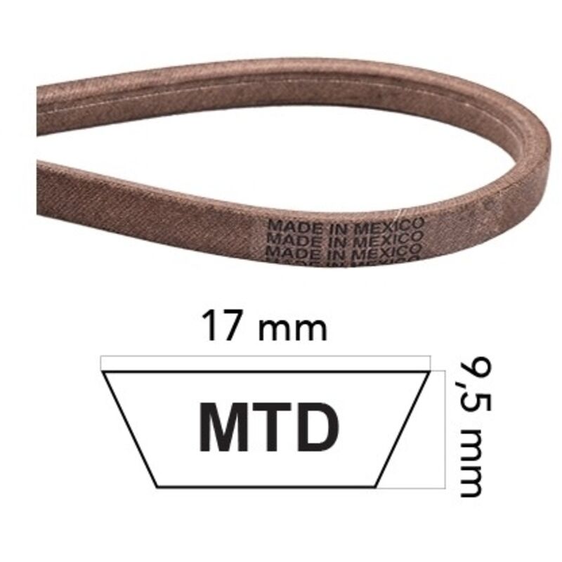 Courroie tondeuse autoportée AA94 pour MTD 754-04174 - 7540