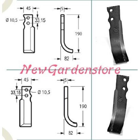 Kit de pièces détachées originales GOLDONI pour houe de motoculteur 22 00070921