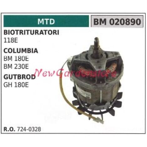 MTD moteur électrique broyeur 118e columbia bm 180e 230e 020890