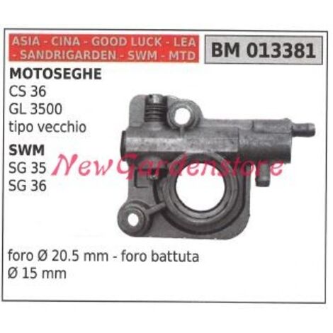 Pompe à huile compatible CS 36 GL 3500 SWM SG 35 36 moteur de tronçonneuse 521300620 (1/2)