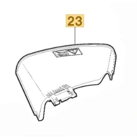 Protection de sortie ORIGINALE STIGA tracteur Gyro 700e 325600149/0 (1/2)