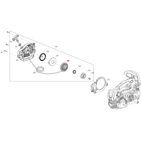 Poulie de démarrage BLUEBIRD ORIGINAL tronçonneuse CSP 270T - CSP 270TC CSP270T-127 (1/2)