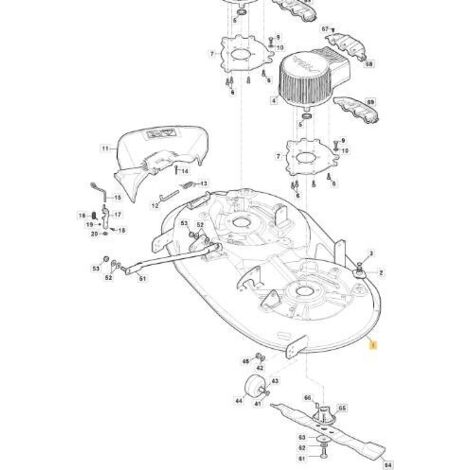Stiga – Lame de tondeuse originale pour tracteur tondeuse – Compatible AT3 98 Li – Couleur noire – Pour coupe précise et nette