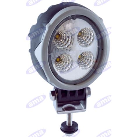 Lampe de travail LED 104x120mm 12-24V 18W 1500LM connecteur 2 broches machine agricole (1/4)