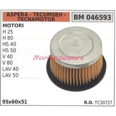 Filtre à air ASPERA moteur de tondeuse à gazon H 25 80 HS 40 50 046593