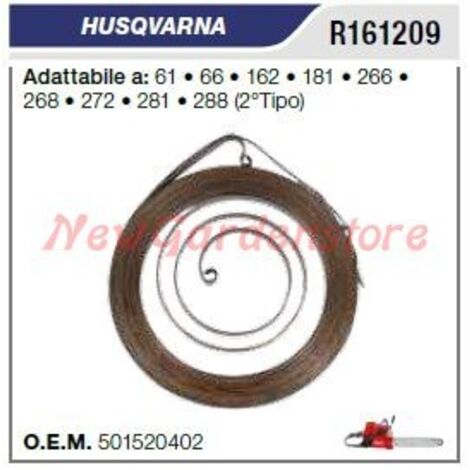 Ressort de démarrage HUSQVARNA pour tronçonneuse 61 66 162 181 266 268 272 281 288 R161209