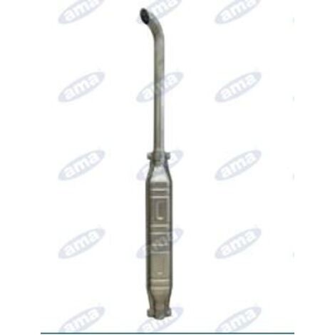 Silencieux avec extension droite 55 mm de diamètre L970 mm pour tracteur agricole