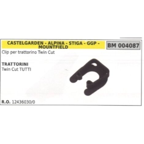 Clip CASTELGARDEN pour tracteur de pelouse Twin Cut tous 12436030/0