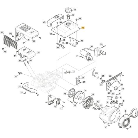 Réservoir d’essence STIGA ORIGINAL pour moteur LC 170 FDS 118551311/0 (1/2)