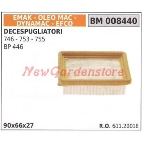 Filtre à air EMAK débroussailleuse 746 753 755 BP 446 008440