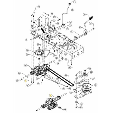 MTD – Tracteur de pelouse traction pour tondeuse LT1 NS92 – Performance optimale – Accessoire jardinage – 61809815